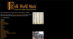 Desktop Screenshot of folkworldmusic.com