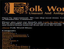 Tablet Screenshot of folkworldmusic.com